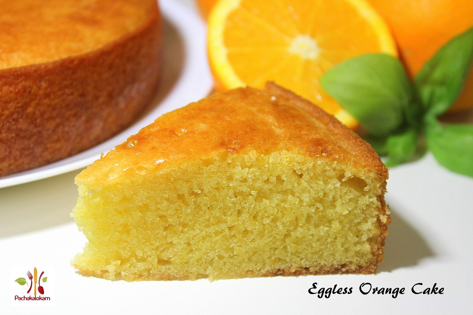 moist orange sponge cake