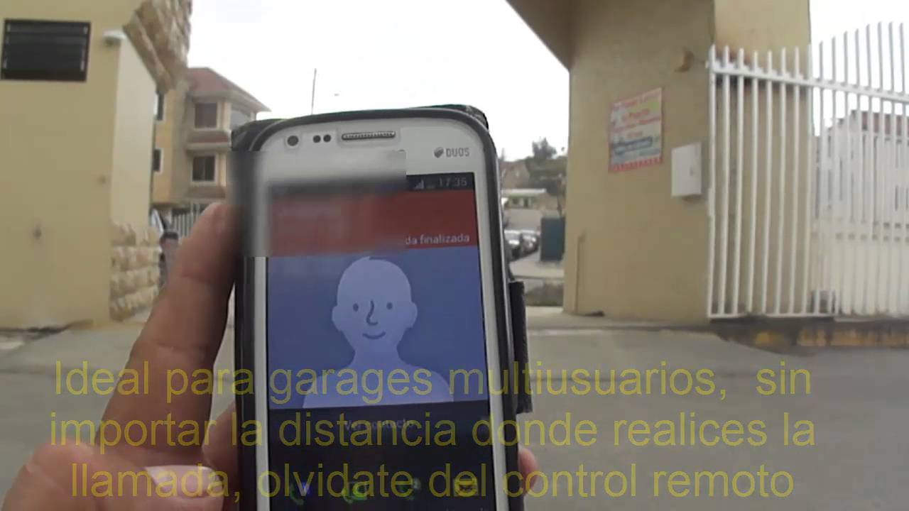 .: Abrir la puerta de garaje desde el móvil