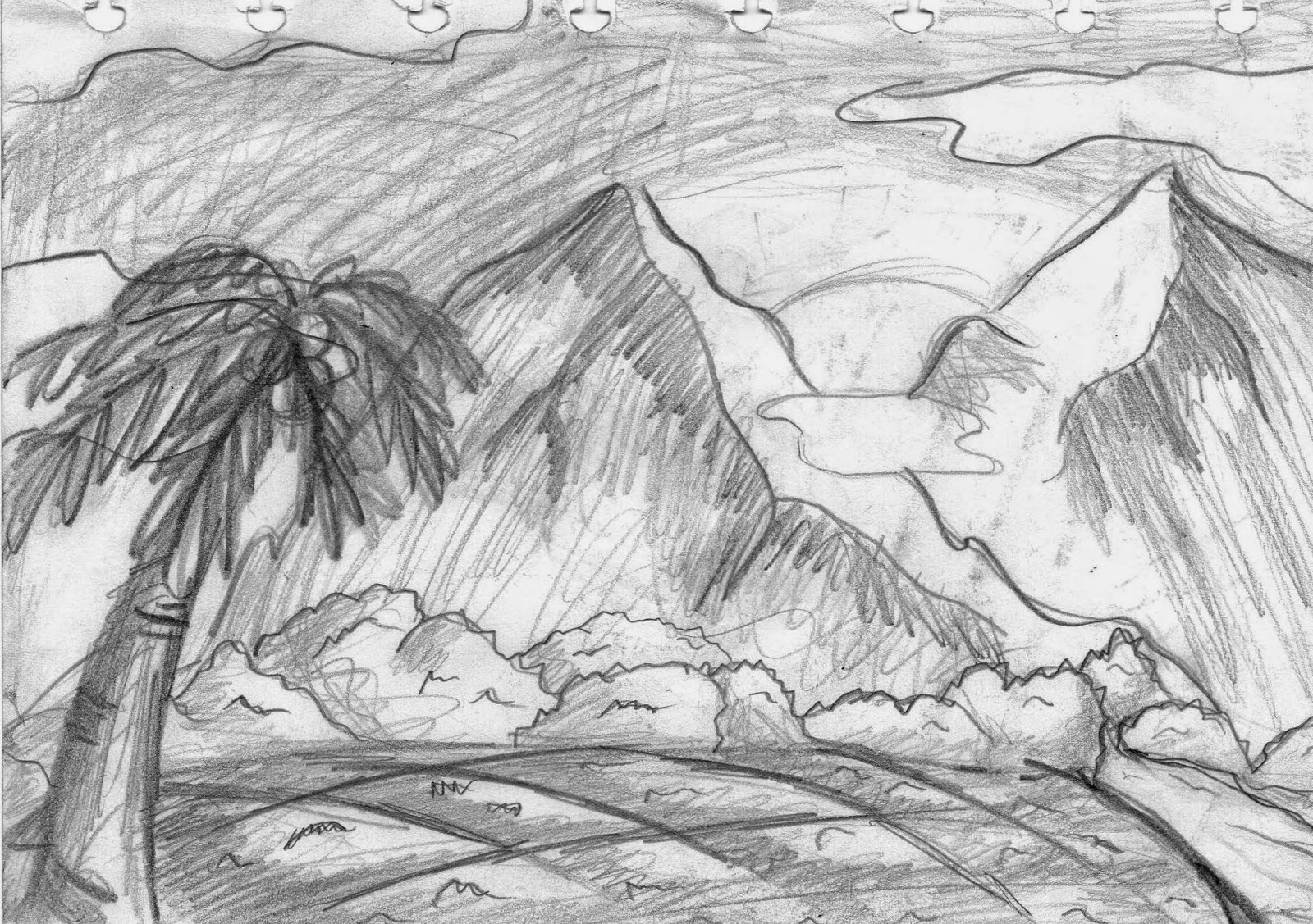 Draw Gambar Anak Tk Dua Gunung