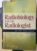 Radiobiology for the Radiologist by Hall and Giaccia, superimposed on Intermediate Physics for Medicine and Biology.