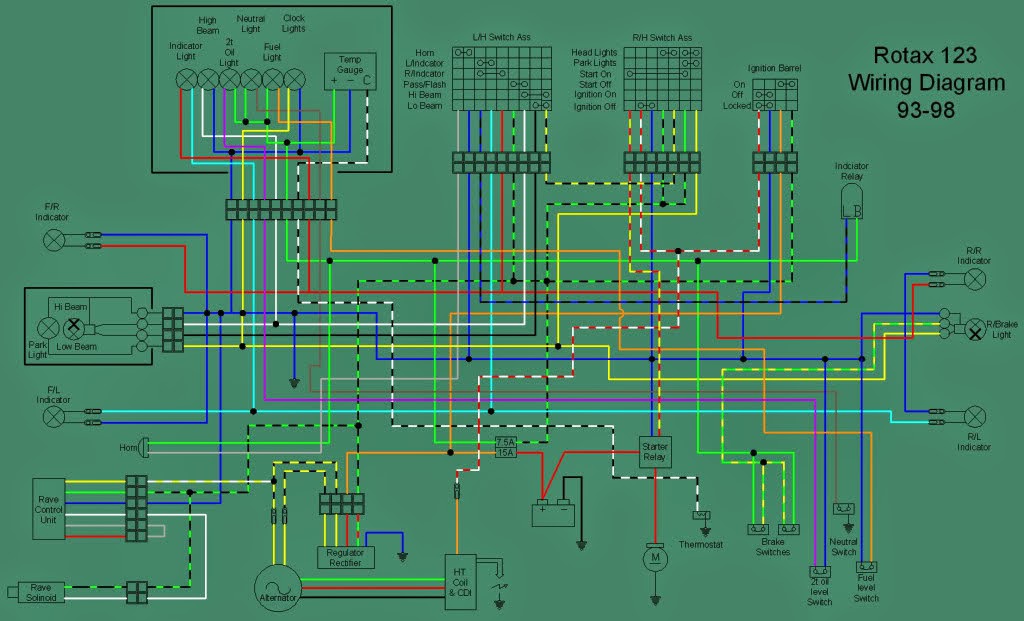 APRILIA RS 125 : Aprilia RS 125 wiring diagrams - electrics RS125