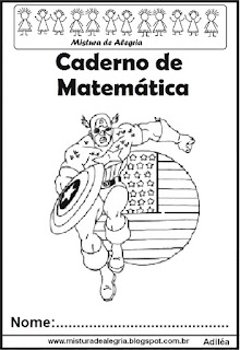 Capa Capa para caderno Capitão América