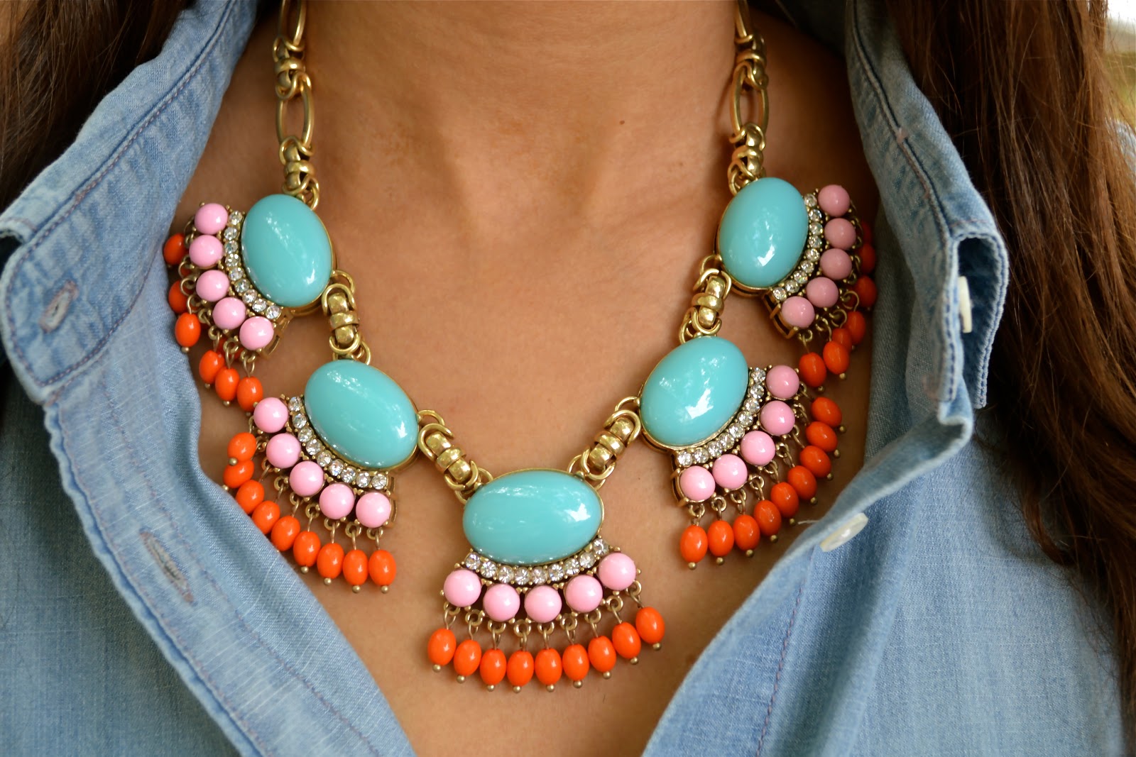 J crew bubble necklace