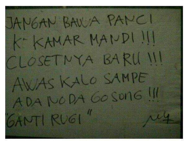 Peraturan Kos Ini Bakal Membuat Kamu Tertawa Peraturan Kos Ini Bakal Membuat Kamu Tertawa