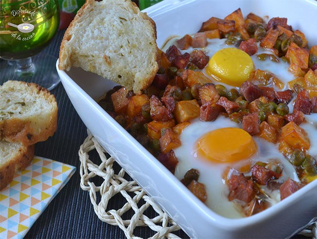 Huevos a la flamenca Huevos a la flamenca