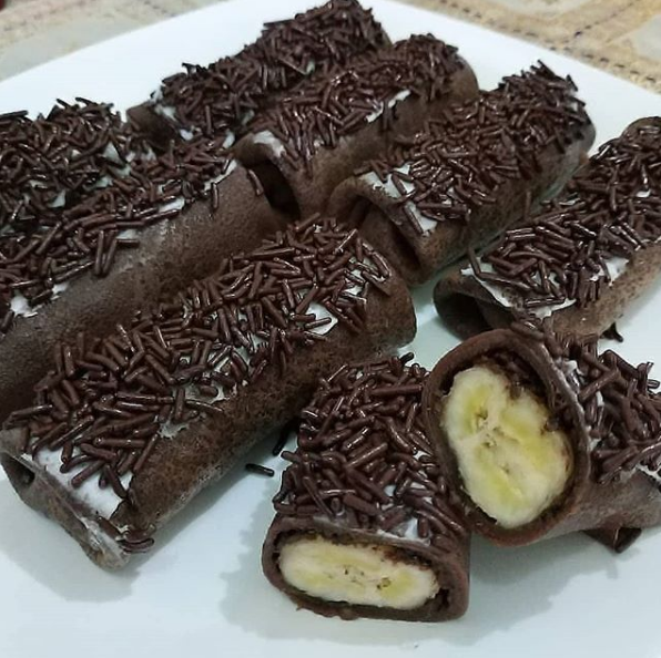 Resep Dan Cara Membuat Dadar Gulung Pisang Coklat Resep