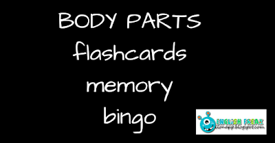 Body Parts flashcards memory bingo Body Parts flashcards memory bingo