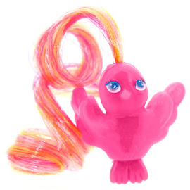 Fairy Tails Pink Bird with Red Hair Jewellery Birds Figure