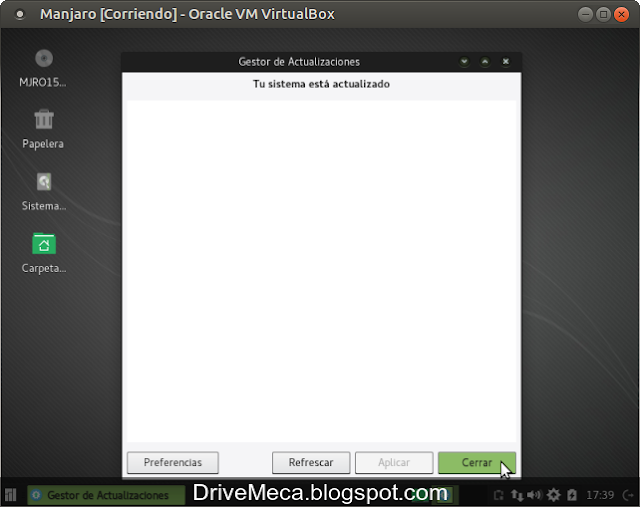 DriveMeca instalando Manjaro Linux XFCE Capella 15.12 paso a paso