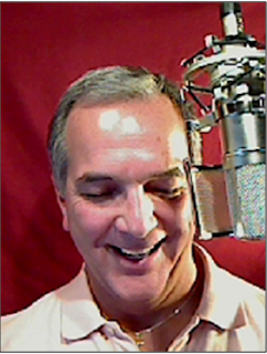 Dave Courvoisier in voiceover booth