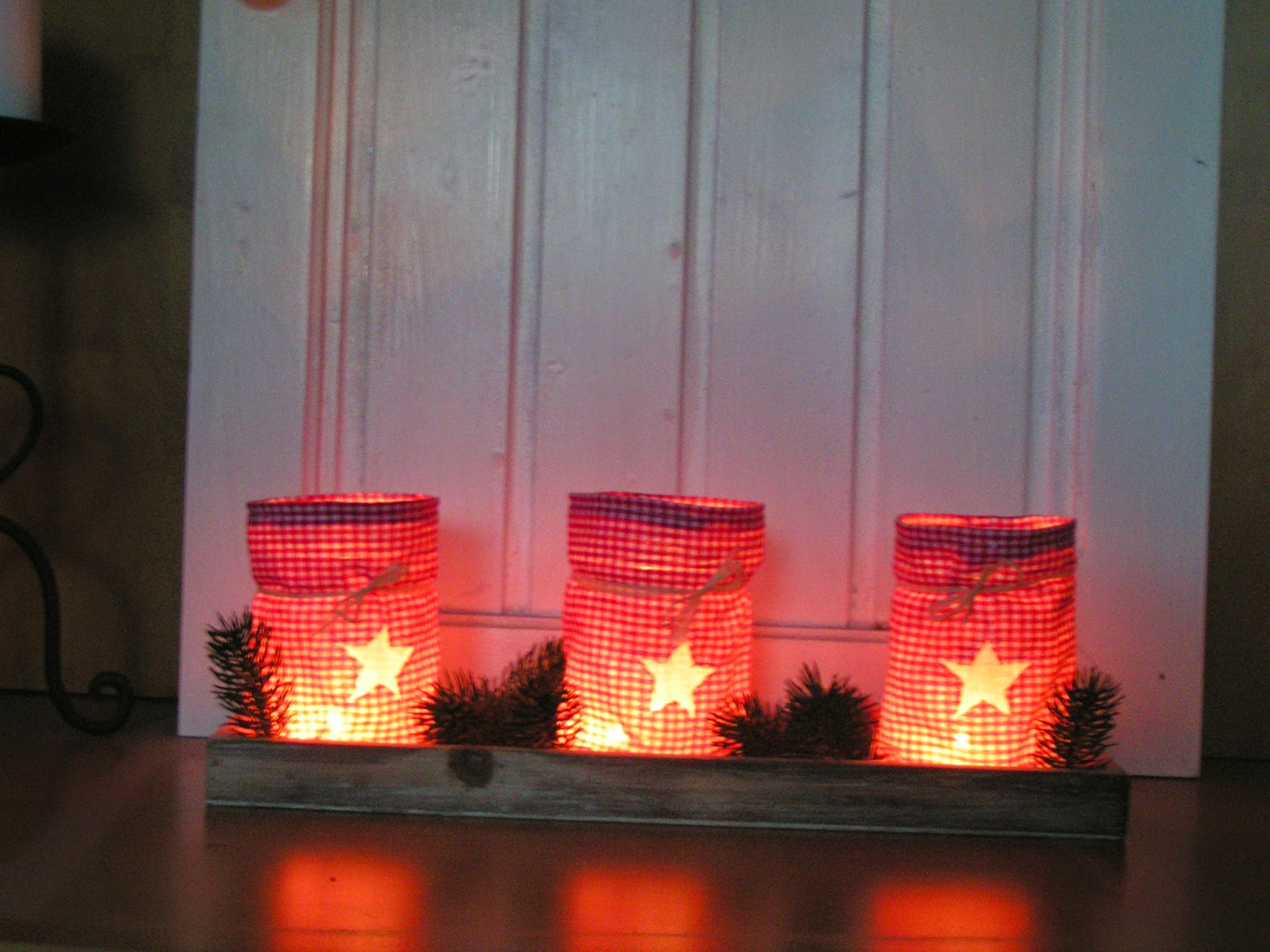 Lavendelhaus weihnachtliche Windlichter