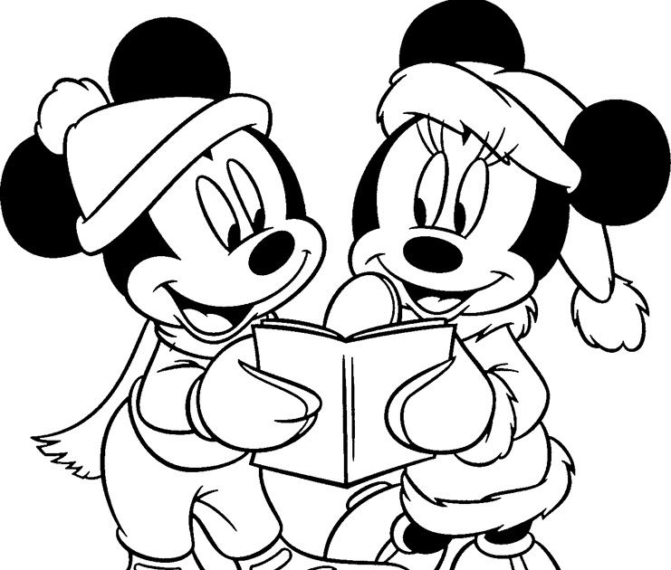Mickey Mouse Coloring Images Disney Coloring Page Mickey Mouse Christmas Coloring Pages