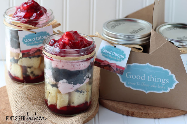 Raspberry No-Bake Trifle 2 #luckyleafluckyme These Raspberry No-Bake Trifles are perfect for #summer! From www.pintsizedbaker.com