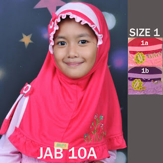 Jilbab Anak Delima Jab 10A Size 1