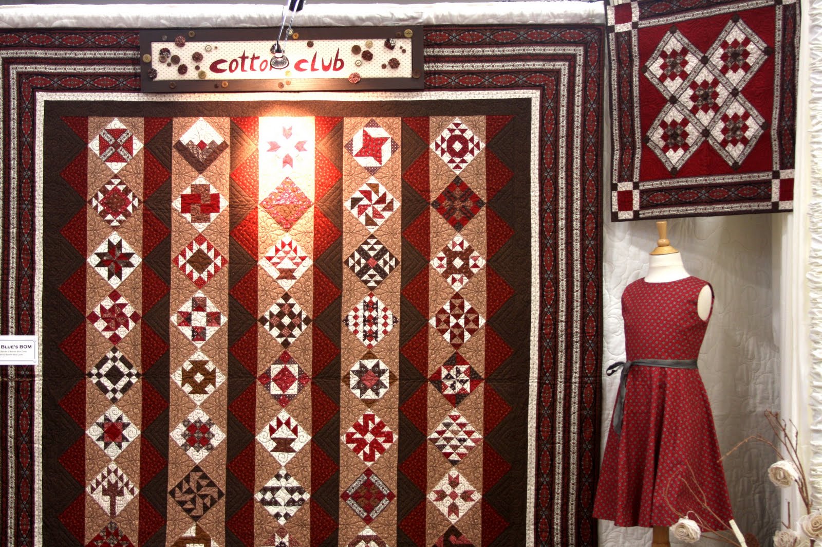 Fat Quarter Shop's Jolly Jabber Bonnie Blue Quilts Cotton Club Block