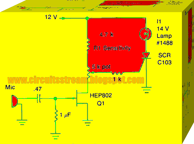 Top Class Sound Activated Switch Circuit Diagram | Electronic Circuit