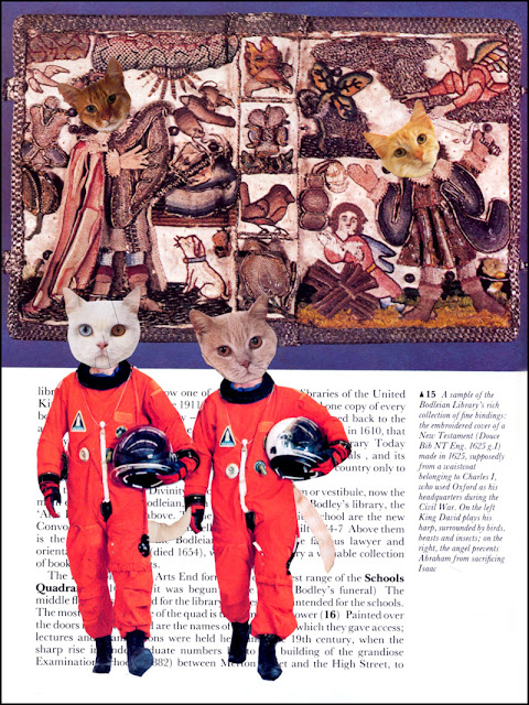 Cat collage by Claudia Mazzie-Ballheim