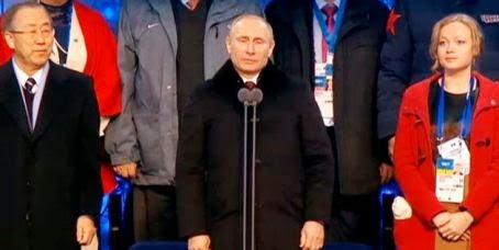 Президент России Владимир Путин открыл XXII Зимнюю Олимпиаду в Сочи 2014. Автор 