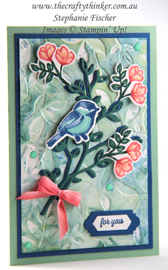 www.thecraftythinker.com.au, Petal Palette, Brusho Colour Crystals, Layered Leaves, Embossing Techniques, Stampin' Up #thecraftythinker #cardmaking #stampinup #embossingtechniques #brusho #layeredleaves #petalpalette , Petal Palette, Brusho Colour Crystals, Layered Leaves, Embossing Techniques, Stampin' Up Australia Demonstrator, Stephanie Fischer, Sydney NSW