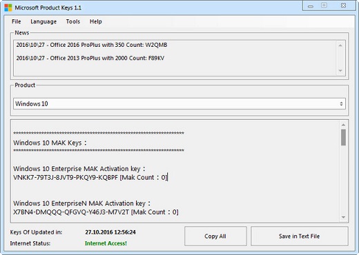 find microsoft product keys