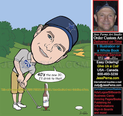 40th Birthday Golfer Party Invitation Sign-in Board