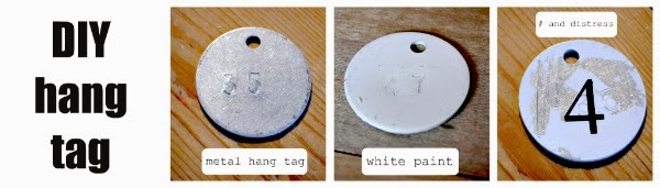 metal hang tags  and an overlay