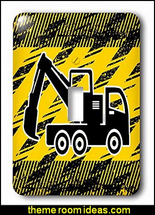 Big Crane Truck in Black and Yellow - Light Switch Covers construction theme bedrooms - Lego bedroom furniture - construction trucks theme bedroom - Lego theme bedroom decorating - boys bedrooms construction themed LEGO furniture - under construction building site - construction themed bedroom decor - Lego bedroom decor ideas - primary color bedroom ideas - Tool belt theme - Kids tool bedding - tool pillows - Big Crane Truck in Black and Yellow - Light Switch Covers