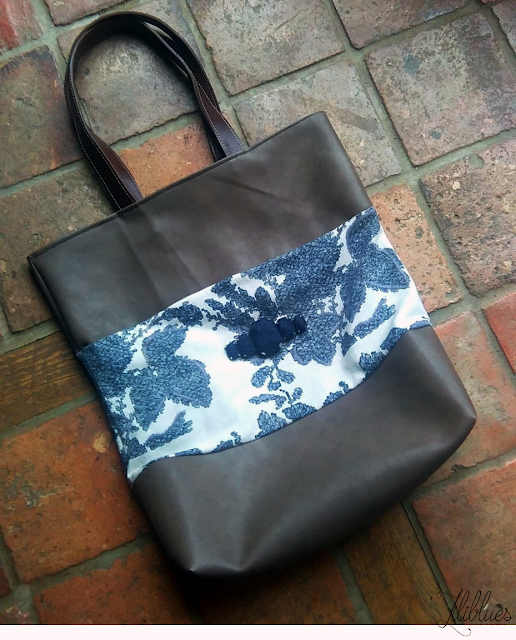 DIY - bag leather - flowers -upcycling - totebag -sac cuir DIY - bag leather - flowers -upcycling - totebag -sac cuir