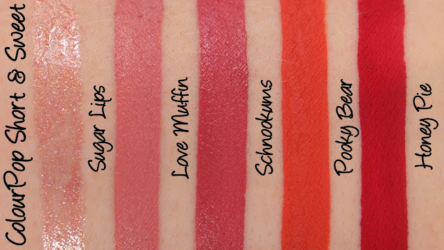 ColourPop Short and Sweet Set Swatches & Review