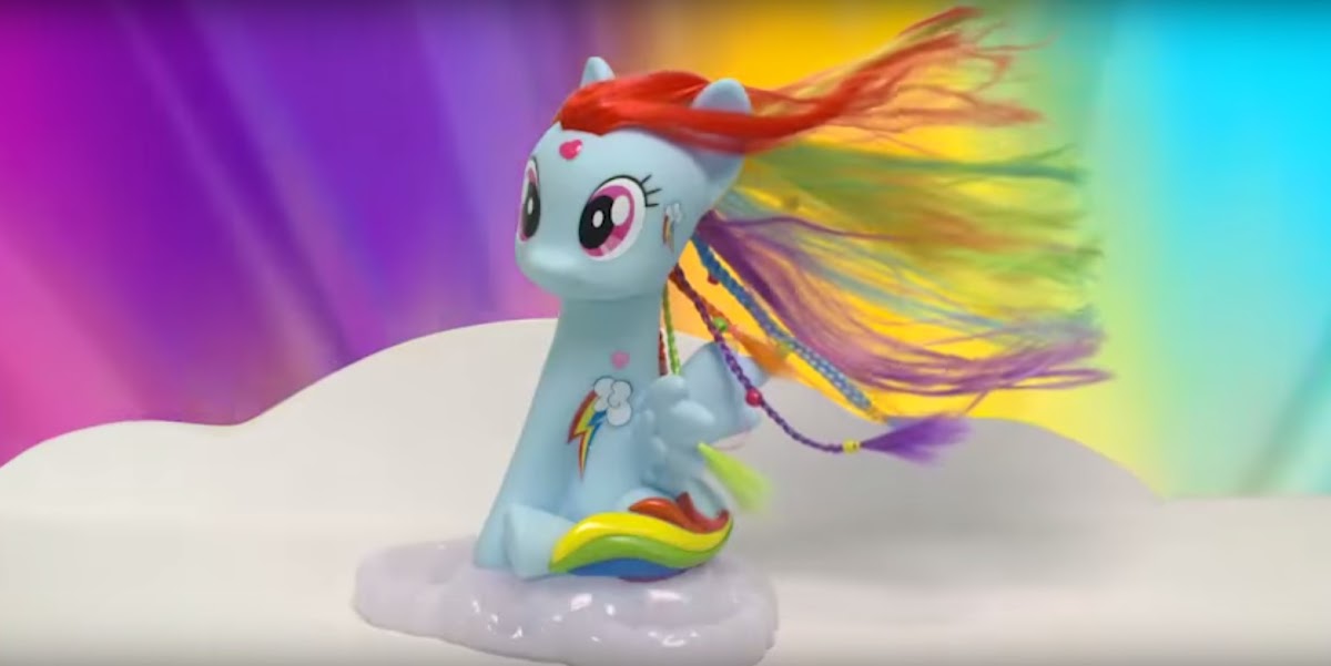 my little pony style & groom rainbow dash pony