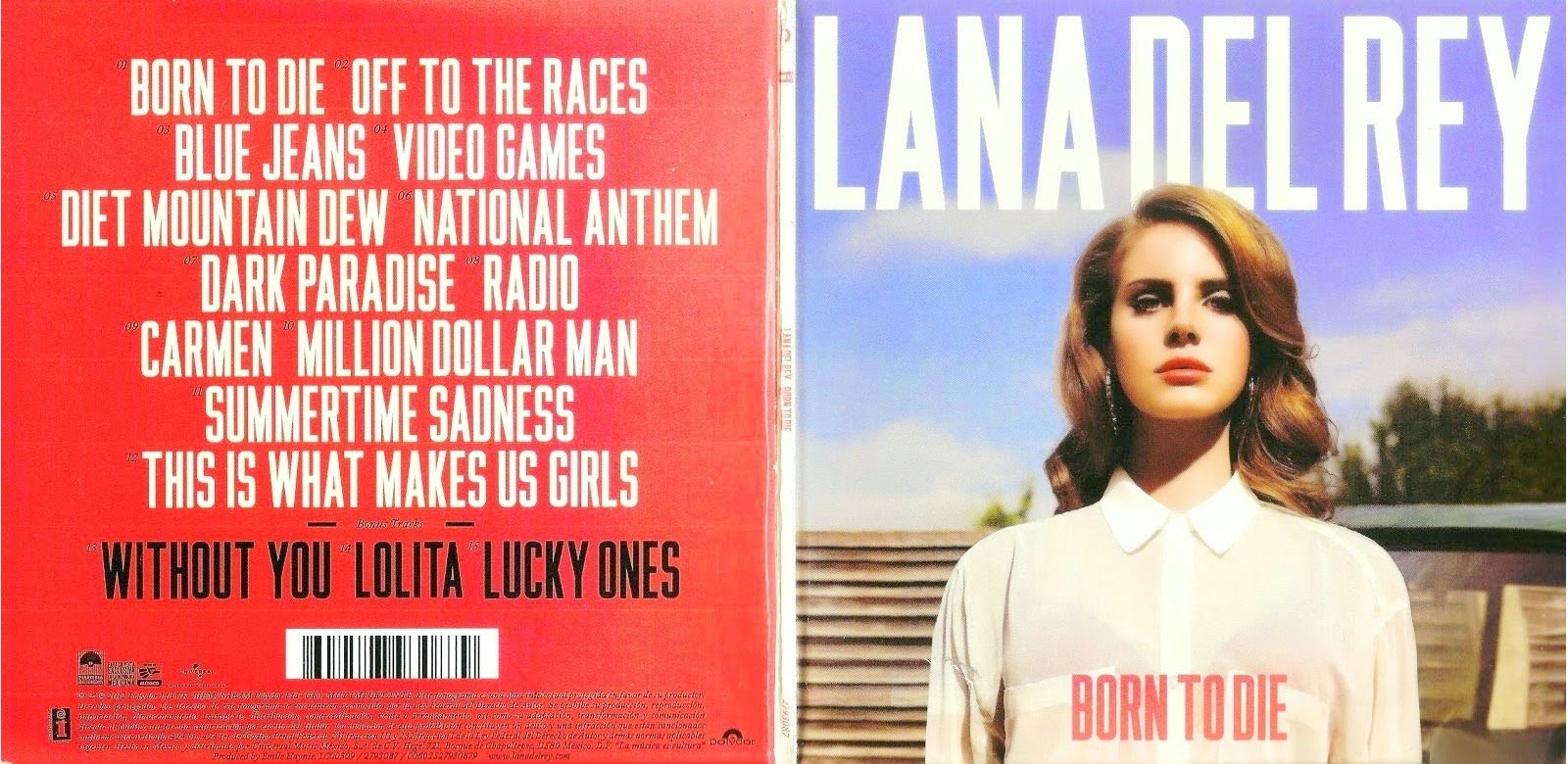 Encarte Lana Del Rey Born To Die (Deluxe Edition) Encartes Pop