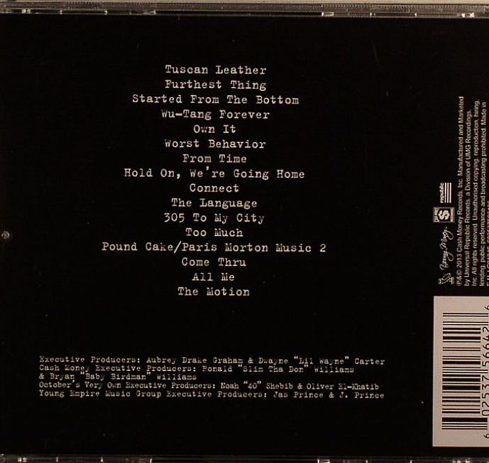 drake nothing was the same tracklist