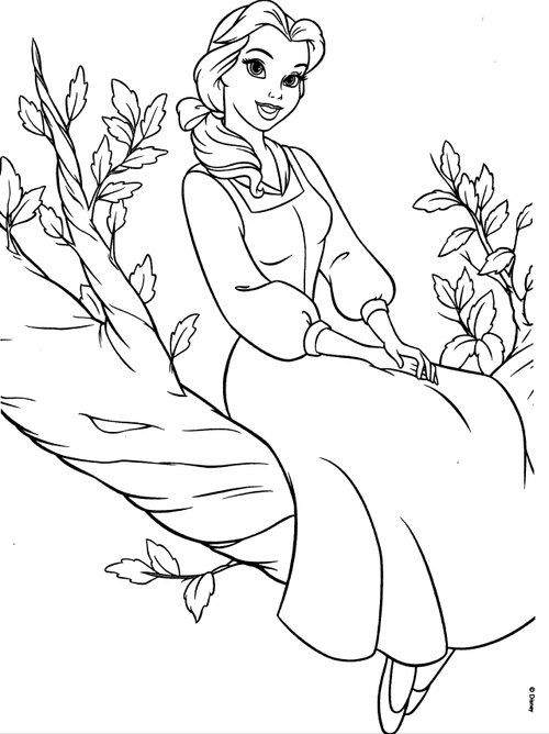 baby belle coloring pages - photo #9