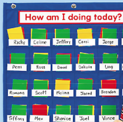 Attendance Pocket Chart