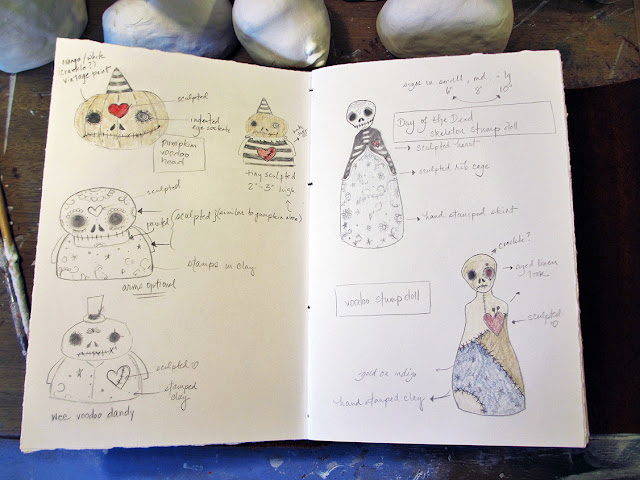 Amber Leilani, Sketchbook, sketchbook conversations, art dolls, creative process