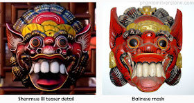 Balinese mask from the Shenmue III teaser