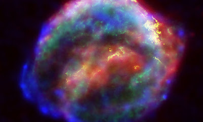 Imatge: representació artística de l'estrella groga gegant HR 5171 i la seva segona estrella acompanyant
