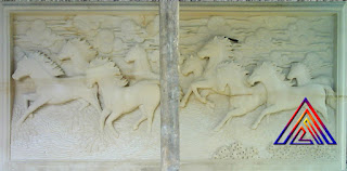 Relief sembilan kuda