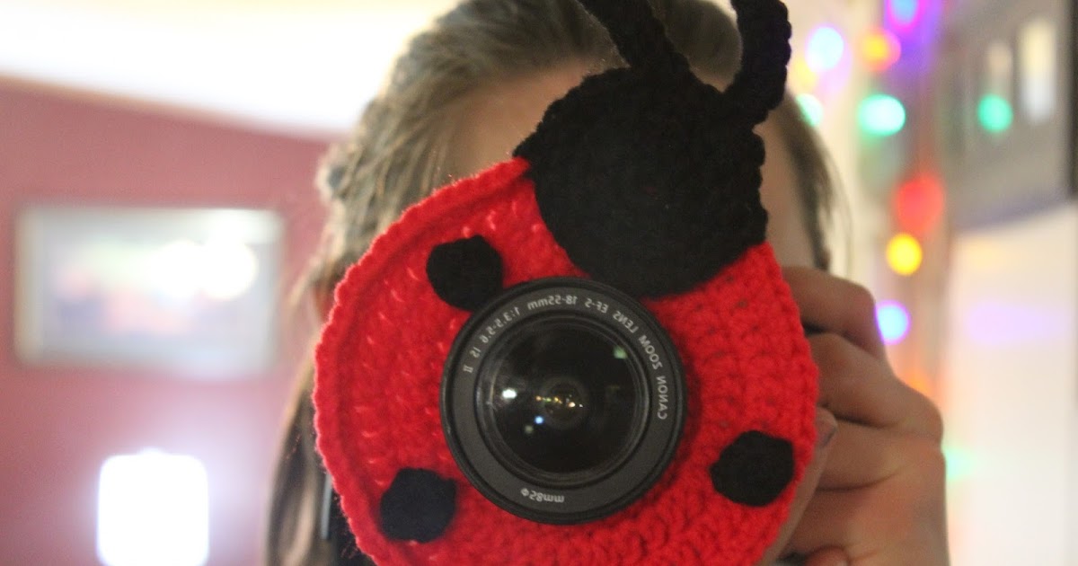 Paige's Crocheted Creations : Ladybug camera buddy