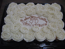 Pastel de cupcakes aniversario de bodas