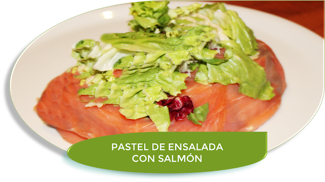 PASTEL DE ENSALADA CON SALMÃN