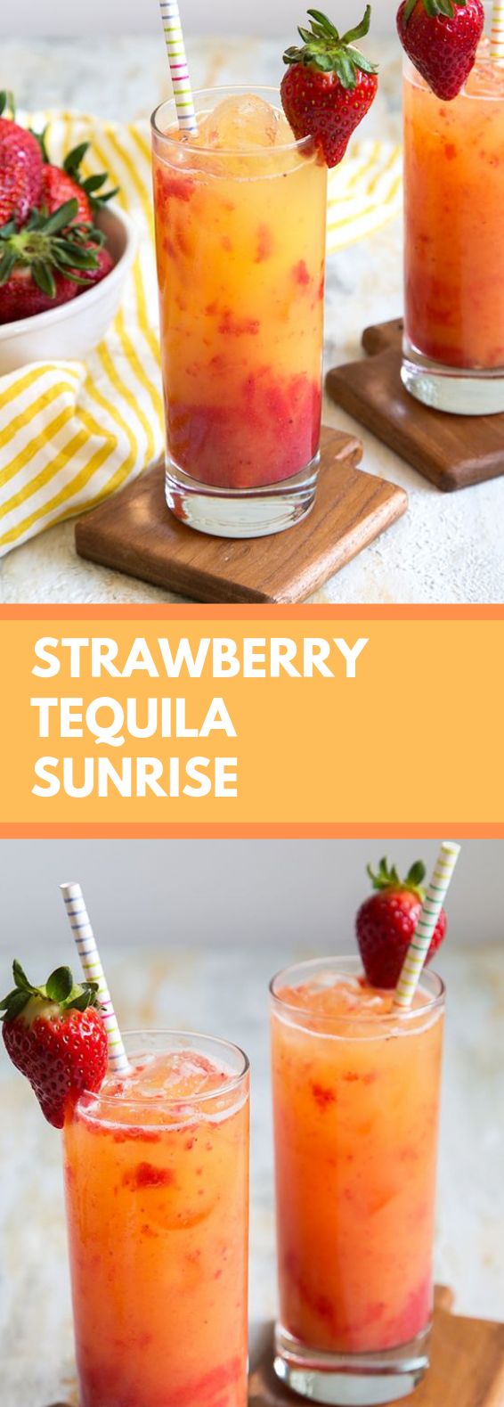 STRAWBERRY TEQUILA SUNRISE drink healthydrink
