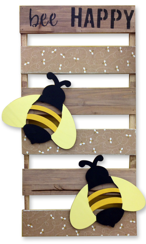 Download Ben Franklin Crafts and Frame Shop, Monroe, WA: DIY Bee Happy Wood Pallet Board