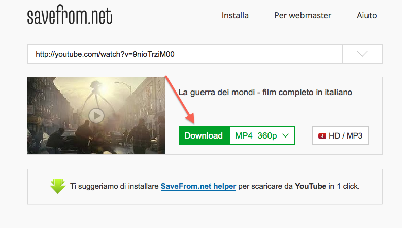 SCARICA DA YOUTUBE AGGIUNGENDO SS