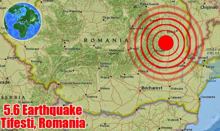 Nature alerte 24/11/2014...Roumanie Séisme de magnitude de 5,7