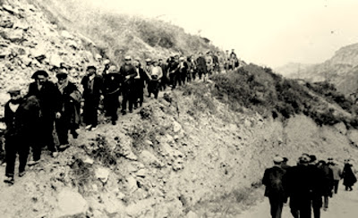 presos mineros colonia sant corneli minas de figols carbones de berg