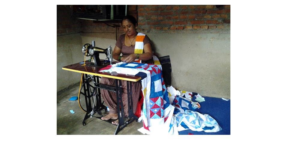 QUILTING AT HOME IN SIAM Kathmandu New sewing machine