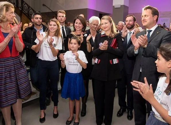 Hereditary Grand Duchess Stéphanie at the celebrations of 40th anniversary of Les Amis des Musées Luxembourg