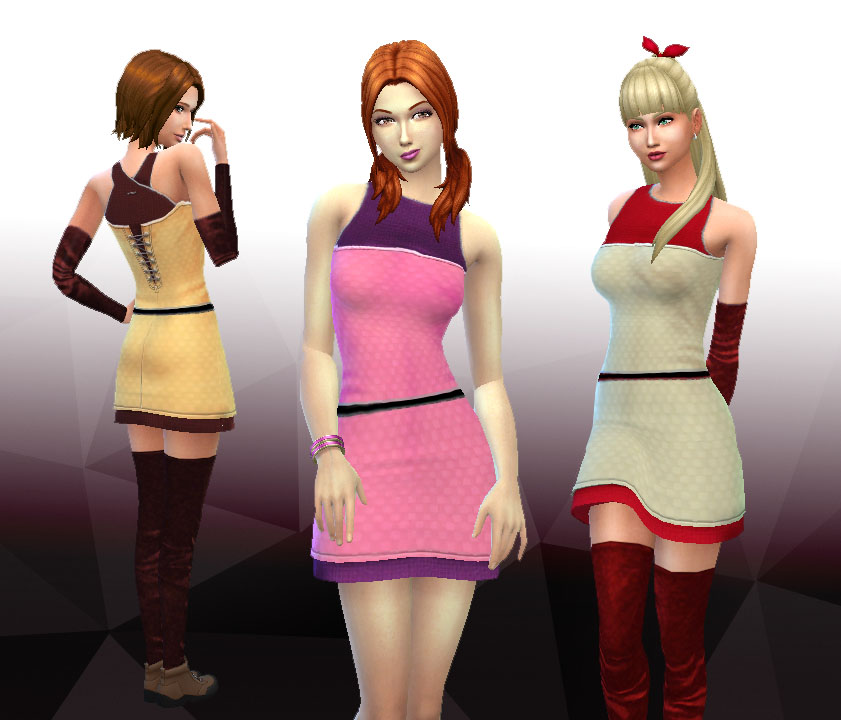 TS2 Dress and Accessories for Females by Kiara24.