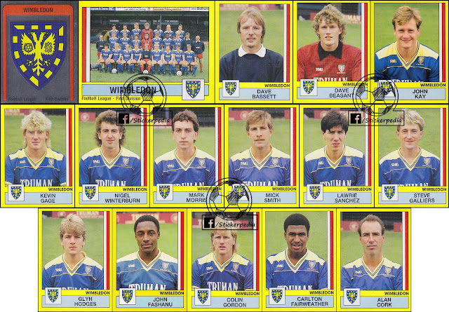 Wimbledon Panini Football 87